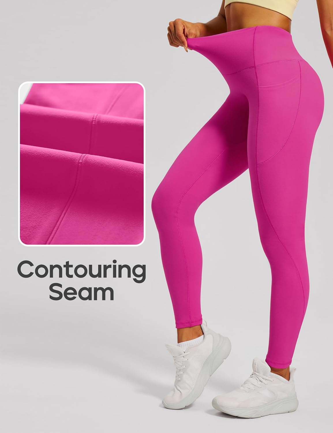 Scrunch Butt Lifting Leggings with Pockets for Women Tummy Control Compression Leggings No Front Seam Yoga Pants