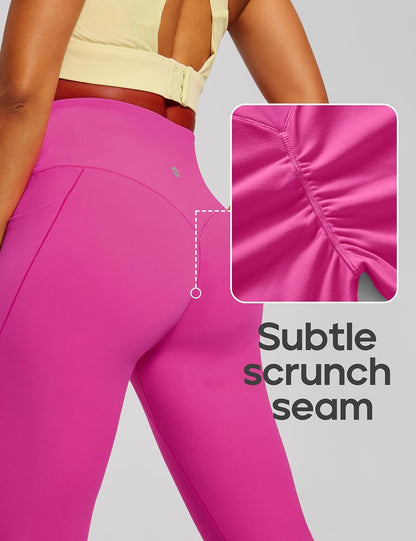 Scrunch Butt Lifting Leggings with Pockets for Women Tummy Control Compression Leggings No Front Seam Yoga Pants