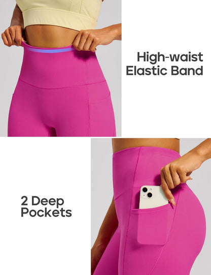 Scrunch Butt Lifting Leggings with Pockets for Women Tummy Control Compression Leggings No Front Seam Yoga Pants