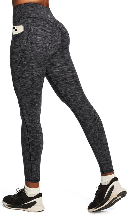 Scrunch Butt Lifting Leggings with Pockets for Women Tummy Control Compression Leggings No Front Seam Yoga Pants