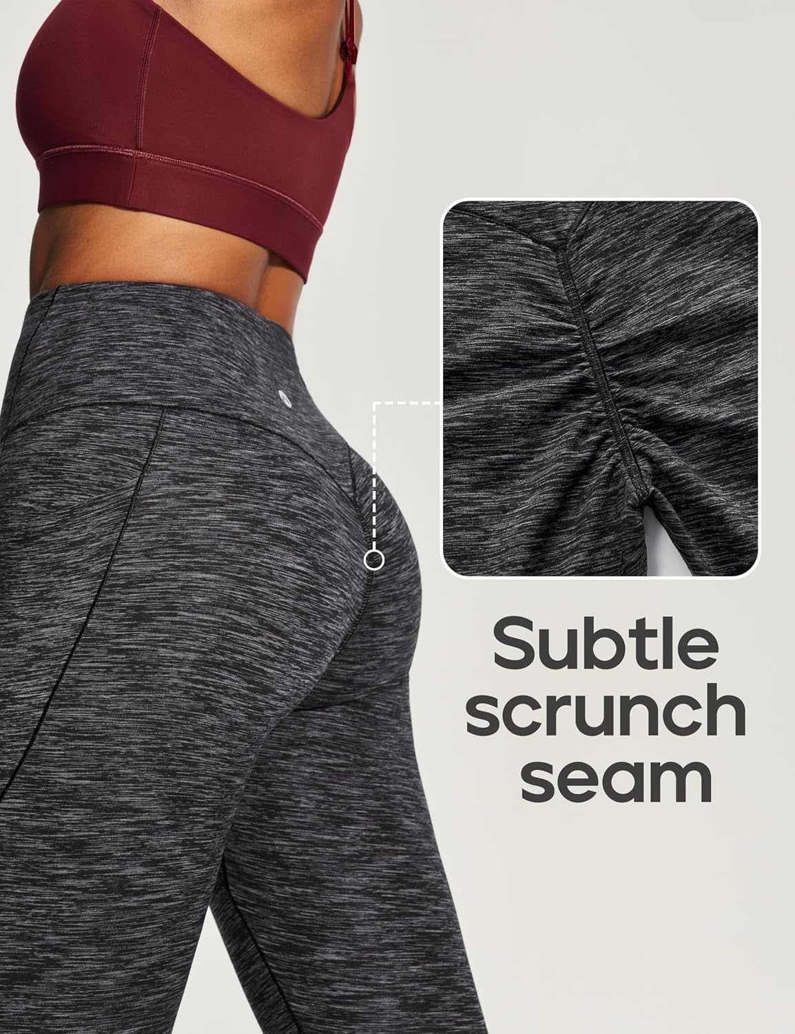 Scrunch Butt Lifting Leggings with Pockets for Women Tummy Control Compression Leggings No Front Seam Yoga Pants