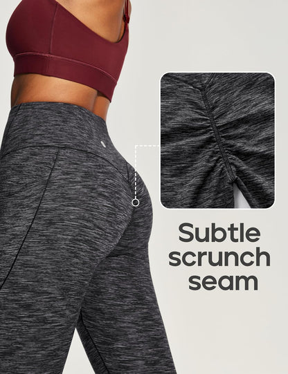 Scrunch Butt Lifting Leggings with Pockets for Women Tummy Control Compression Leggings No Front Seam Yoga Pants