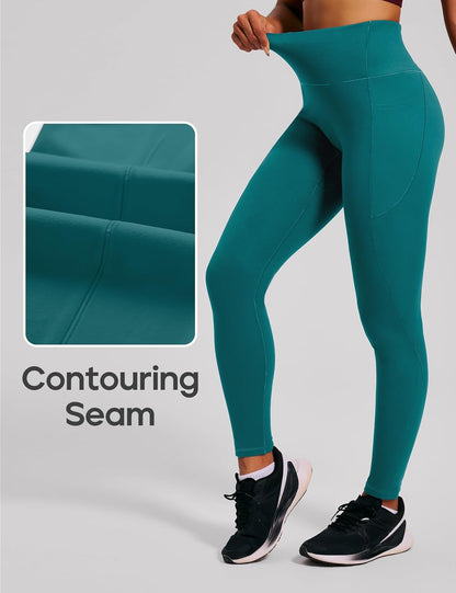 Scrunch Butt Lifting Leggings with Pockets for Women Tummy Control Compression Leggings No Front Seam Yoga Pants