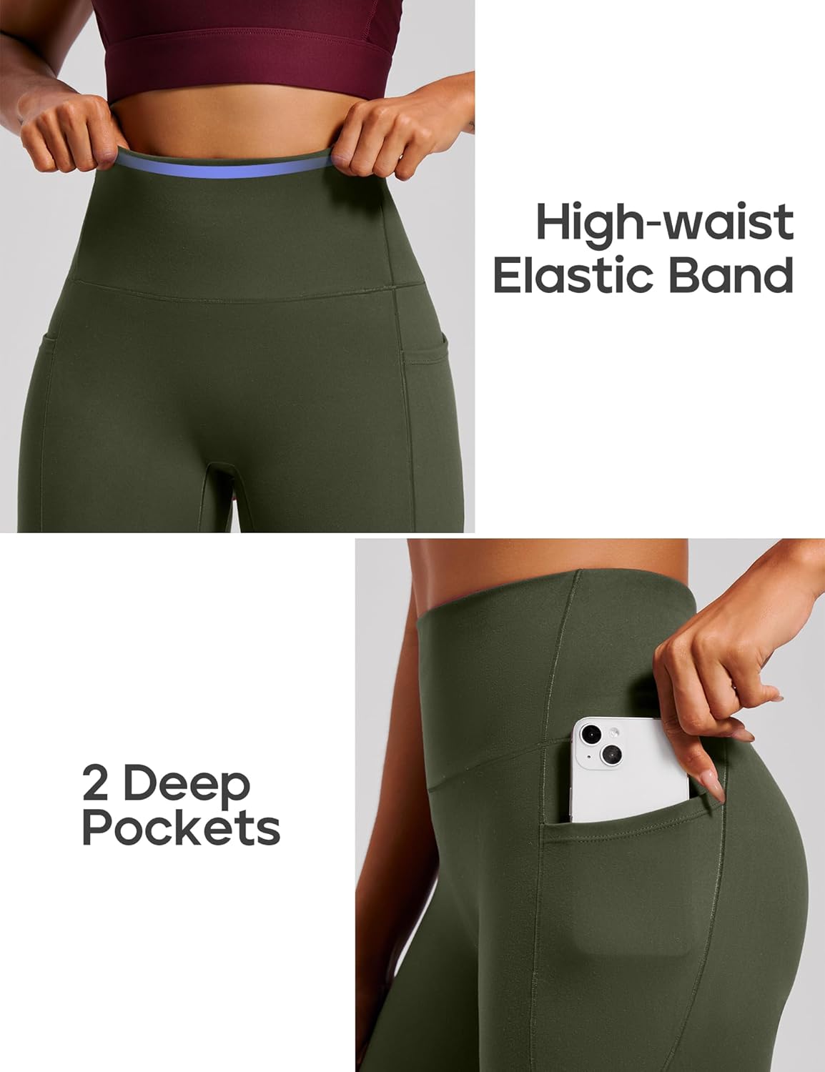 Scrunch Butt Lifting Leggings with Pockets for Women Tummy Control Compression Leggings No Front Seam Yoga Pants
