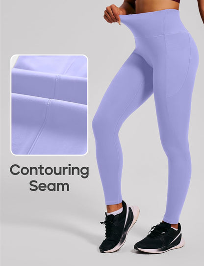 Scrunch Butt Lifting Leggings with Pockets for Women Tummy Control Compression Leggings No Front Seam Yoga Pants