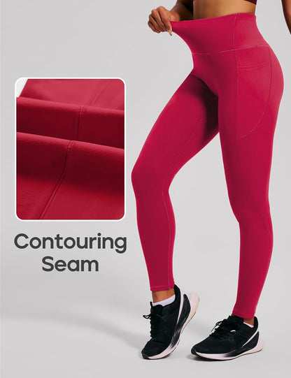 Scrunch Butt Lifting Leggings with Pockets for Women Tummy Control Compression Leggings No Front Seam Yoga Pants