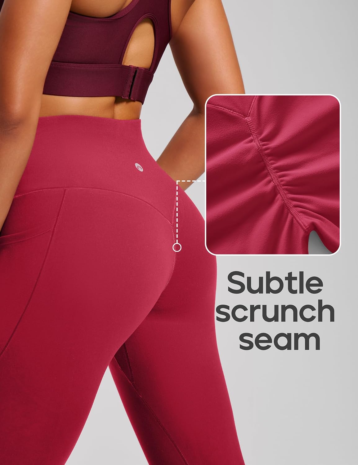 Scrunch Butt Lifting Leggings with Pockets for Women Tummy Control Compression Leggings No Front Seam Yoga Pants