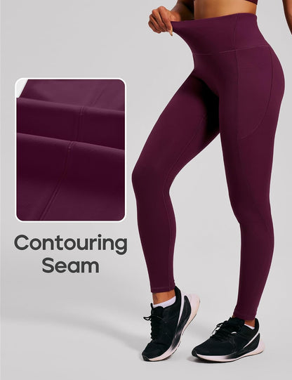 Scrunch Butt Lifting Leggings with Pockets for Women Tummy Control Compression Leggings No Front Seam Yoga Pants