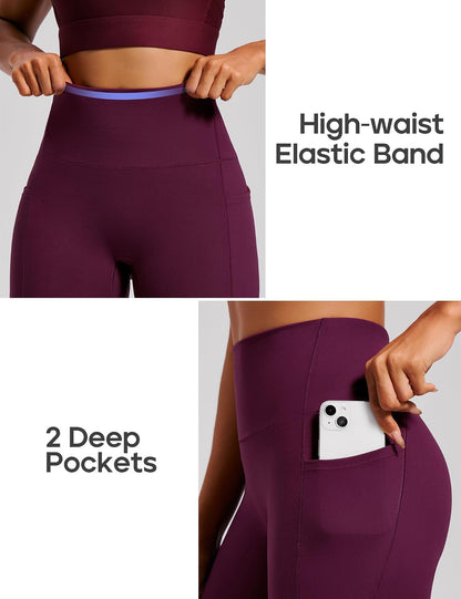 Scrunch Butt Lifting Leggings with Pockets for Women Tummy Control Compression Leggings No Front Seam Yoga Pants
