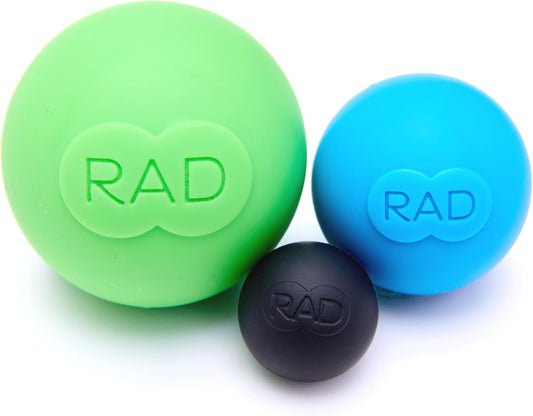 Rounds – 3 Density Yoga Massage Ball Set for Deep Tissue Myofascial Release – Therapy Balls for Feet, Back, Neck, Jaw & Forearms – Trigger Point & Mobility Therapy (3-Pack)