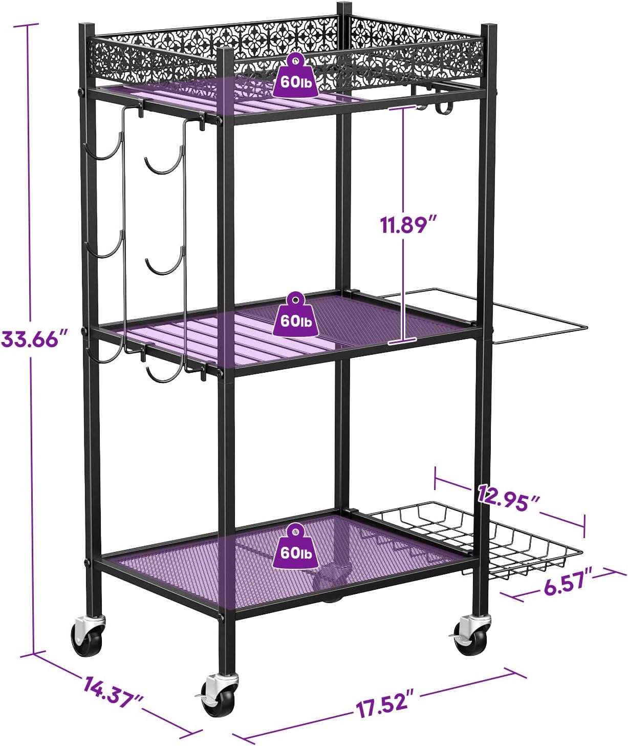 Yoga Mat Storage Rack, Home Gym Storage Rack, Workout Storage for Yoga Mat, Foam Roller, Gym Organizer Gym Equipment Storage for Home Exercise and Fitness Gear