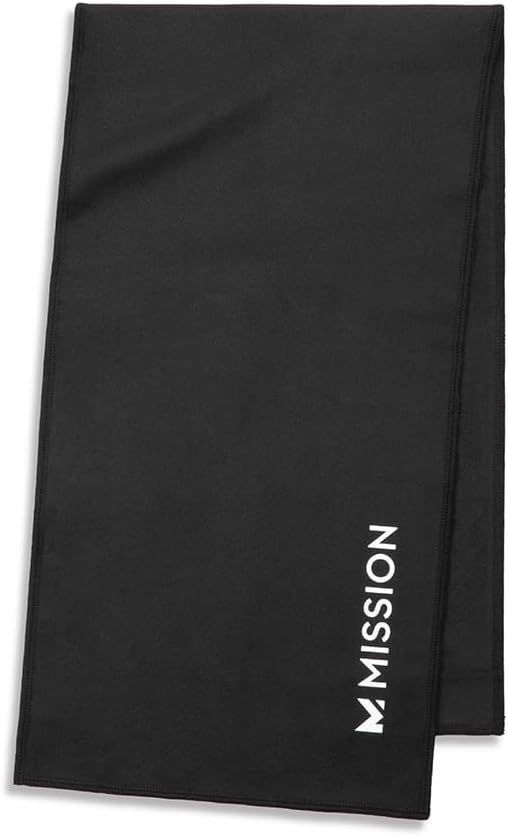 On-The-Go Cooling Towel, Blue - Soft, Lightweight Fabric - Cools Up to 2 Hours - UPF 50 Sun Protection - Machine Washable