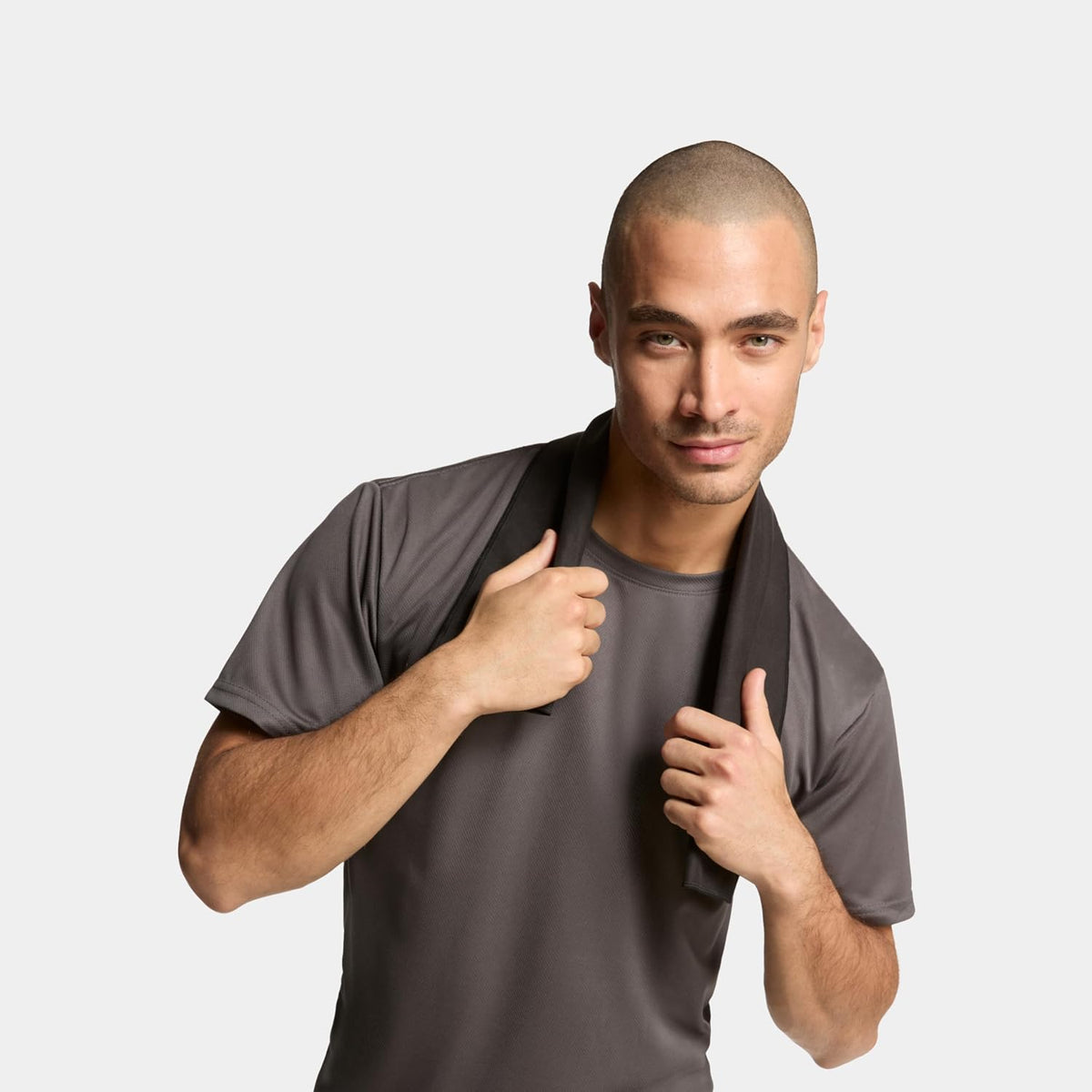 On-The-Go Cooling Towel, Blue - Soft, Lightweight Fabric - Cools Up to 2 Hours - UPF 50 Sun Protection - Machine Washable