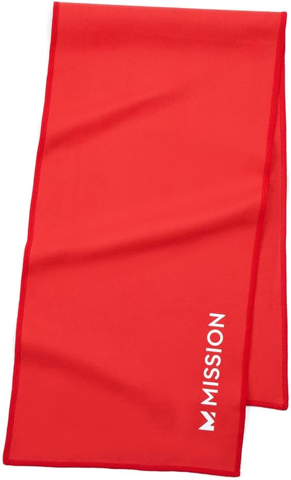 On-The-Go Cooling Towel, Blue - Soft, Lightweight Fabric - Cools Up to 2 Hours - UPF 50 Sun Protection - Machine Washable