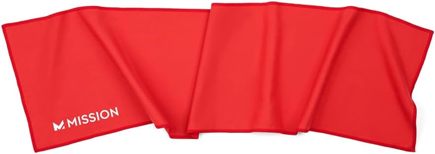 On-The-Go Cooling Towel, Blue - Soft, Lightweight Fabric - Cools Up to 2 Hours - UPF 50 Sun Protection - Machine Washable
