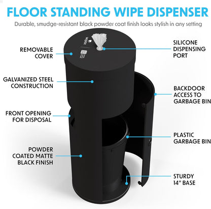 Gym Wipes Refill, 700 Count, Large 8"x12" Fitness Equipment Wipes with Cleaning Vinegar and Refreshing Lavender Essential Oil for Yoga Mat Cleaner, Fits Dispensers, 700 Count (Pack of 1)