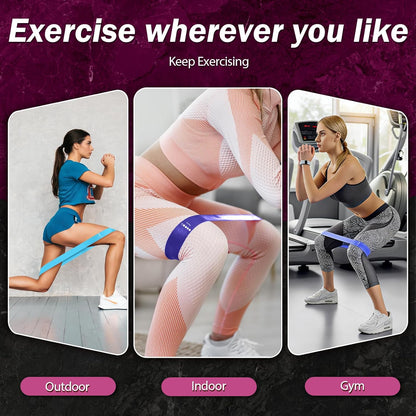 Resistance Bands for Working Out, 5 Levels Resistance Exercise Bands with Woven Bag, Bands for Working Out Women Men, Yoga, Pilates, Rehabilitation Training