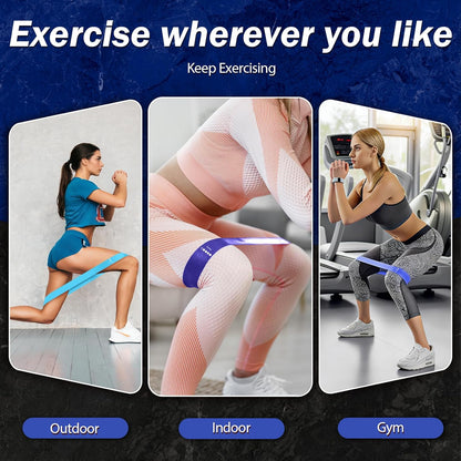 Resistance Bands for Working Out, 5 Levels Resistance Exercise Bands with Woven Bag, Bands for Working Out Women Men, Yoga, Pilates, Rehabilitation Training