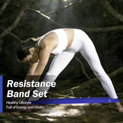 Resistance Bands for Working Out, 5 Levels Resistance Exercise Bands with Woven Bag, Bands for Working Out Women Men, Yoga, Pilates, Rehabilitation Training