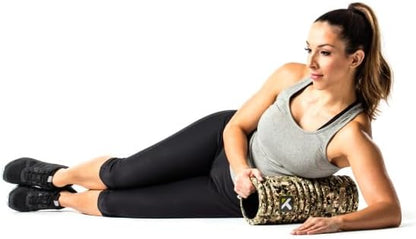 Therapy Grid Patented Multi-Density Foam Massage Roller (30% Renewable Materials) Exercise, Deep Tissue Muscle - Muscle Pain&Tightness, Improves Circulation (13"), Tan