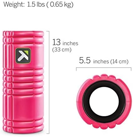 Therapy Grid Patented Multi-Density Foam Massage Roller (30% Renewable Materials) Exercise, Deep Tissue Muscle - Muscle Pain&Tightness, Improves Circulation (13"), Tan