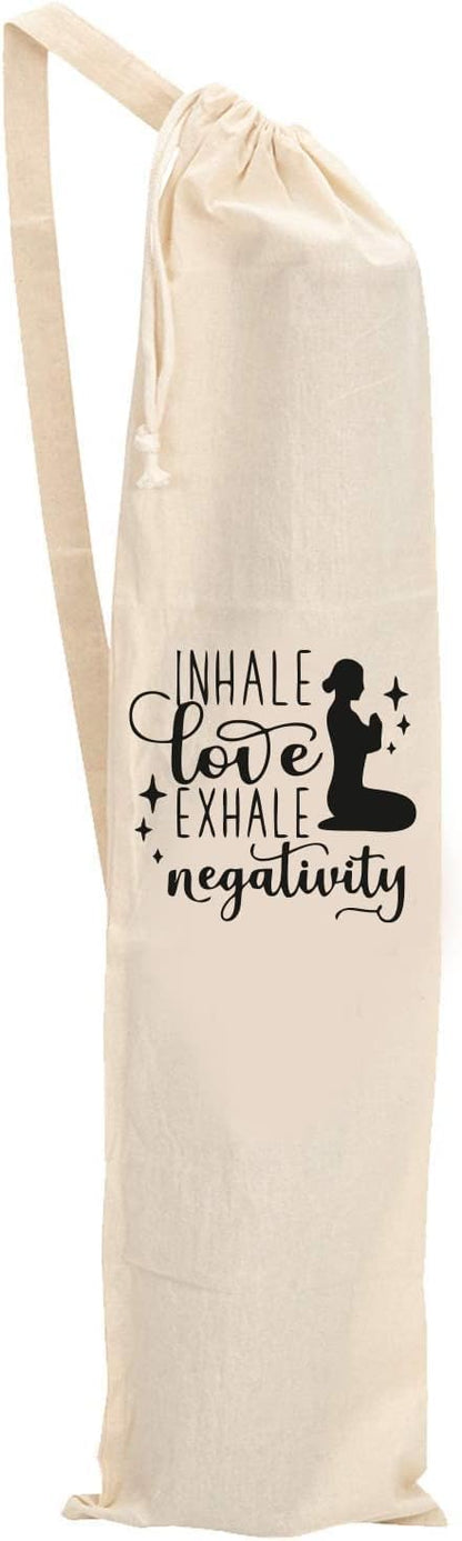 Organic Large Yoga Mat Tote Bag Cover -100% Cotton Lightweight,Washable Yoga Dust Bag With Adjustable Strap Unisex