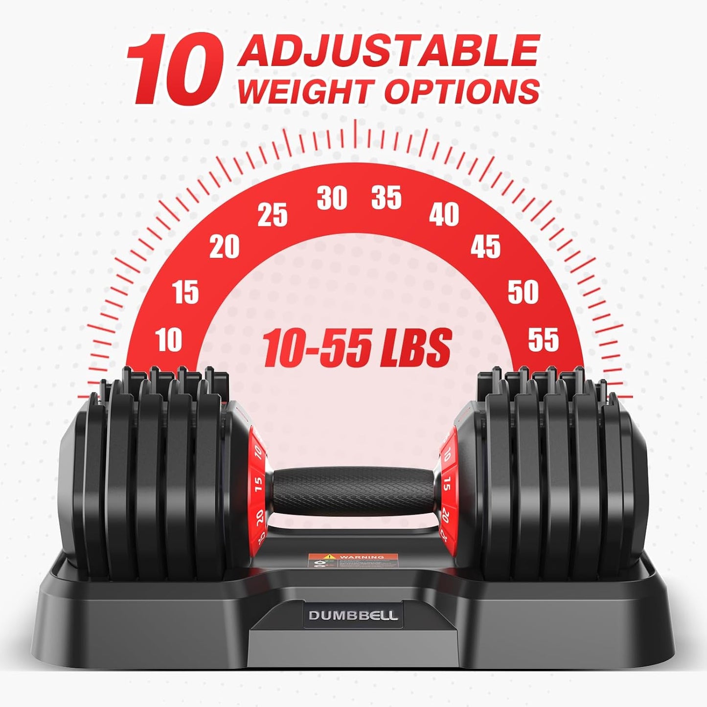Adjustable Dumbbells Set All in One Free Weights Set for Home Gym | 25/26.5/52.5/55/85lbs Weights Dumbbells Set, 1 Sec Adjust Weights with Anti-Slip Handle for Home Fitness