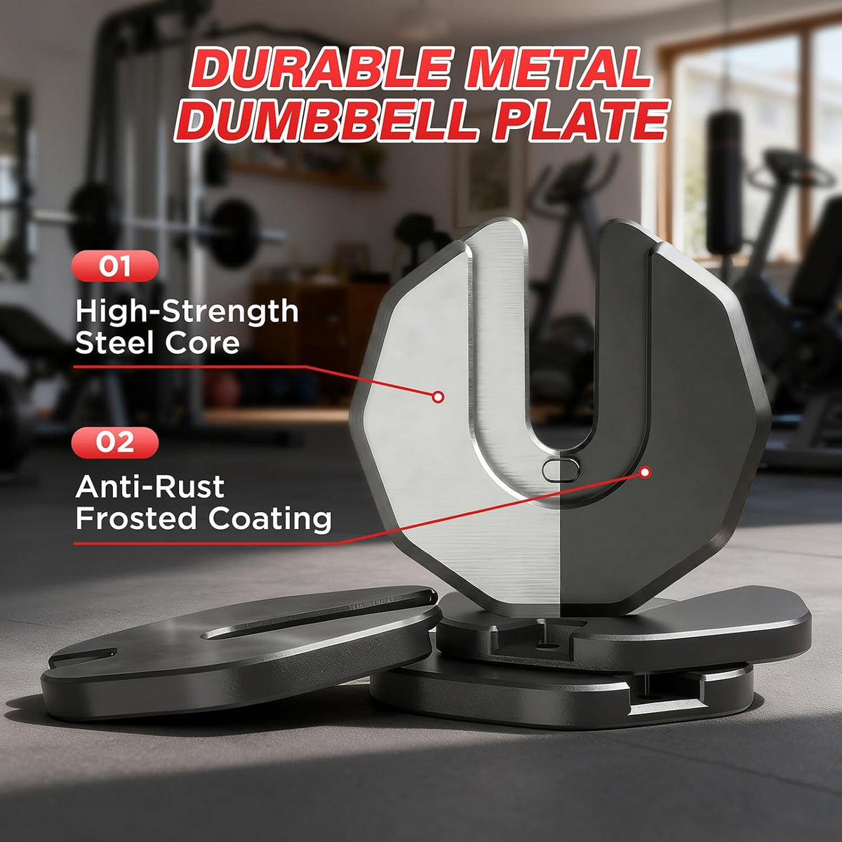 Adjustable Dumbbells Set All in One Free Weights Set for Home Gym | 25/26.5/52.5/55/85lbs Weights Dumbbells Set, 1 Sec Adjust Weights with Anti-Slip Handle for Home Fitness