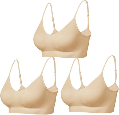 Padded Bralette for Women Straps Sleep Bras Seamless Yoga Sport Bras