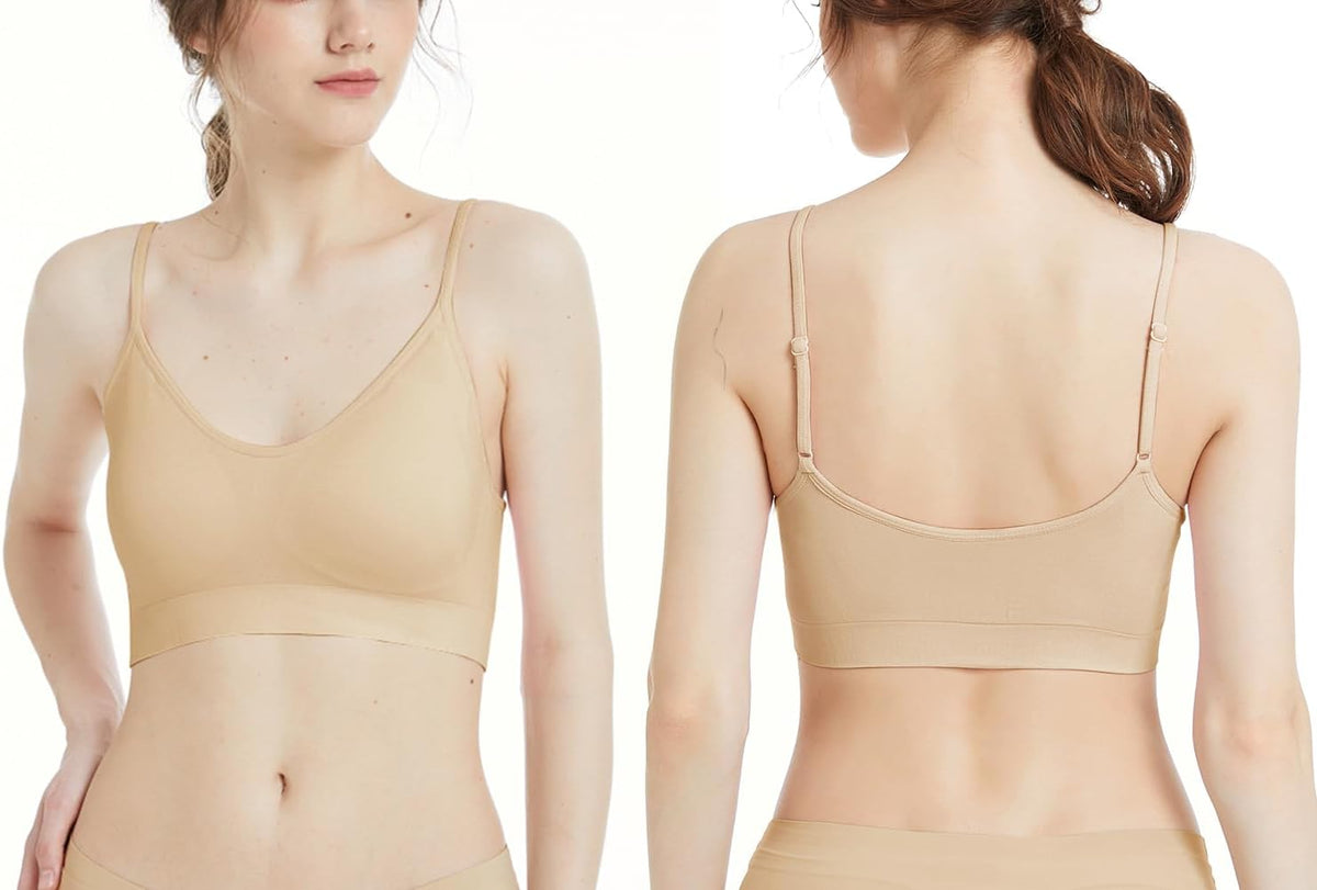 Padded Bralette for Women Straps Sleep Bras Seamless Yoga Sport Bras