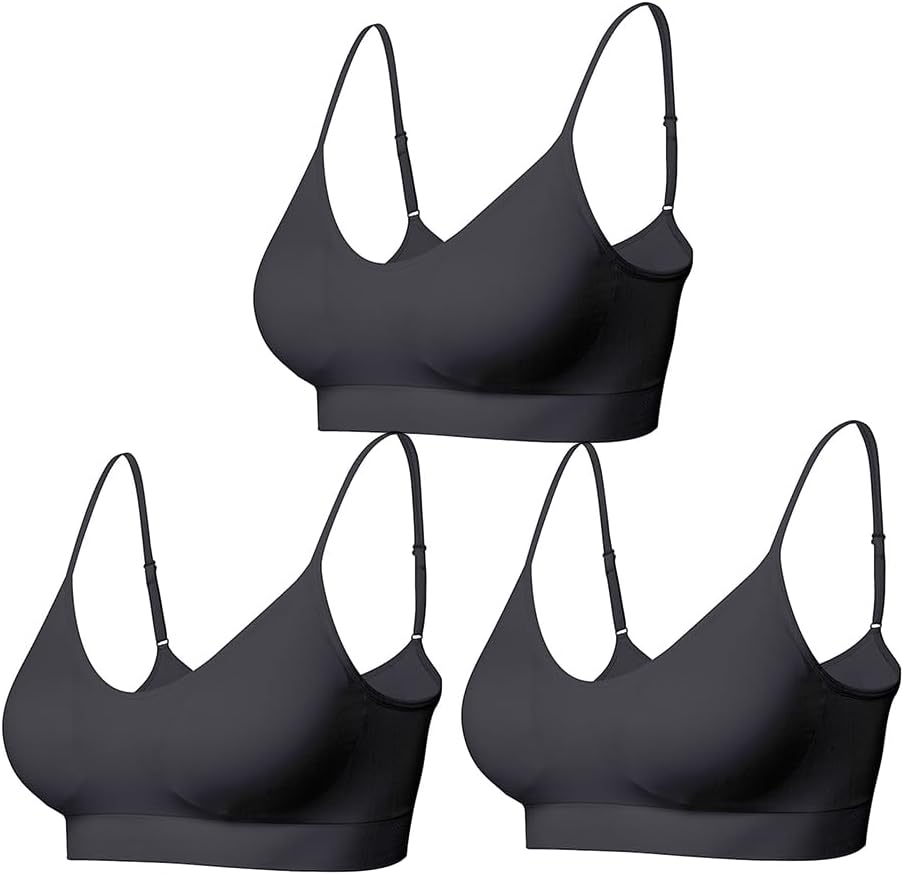 Padded Bralette for Women Straps Sleep Bras Seamless Yoga Sport Bras