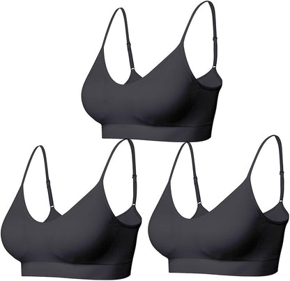 Padded Bralette for Women Straps Sleep Bras Seamless Yoga Sport Bras