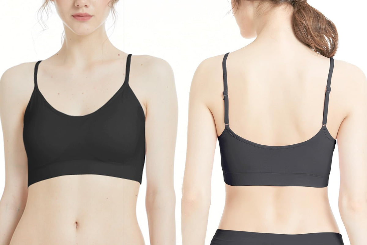 Padded Bralette for Women Straps Sleep Bras Seamless Yoga Sport Bras