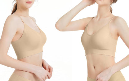 Padded Bralette for Women Straps Sleep Bras Seamless Yoga Sport Bras