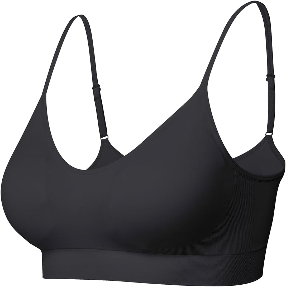 Padded Bralette for Women Straps Sleep Bras Seamless Yoga Sport Bras