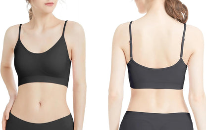 Padded Bralette for Women Straps Sleep Bras Seamless Yoga Sport Bras