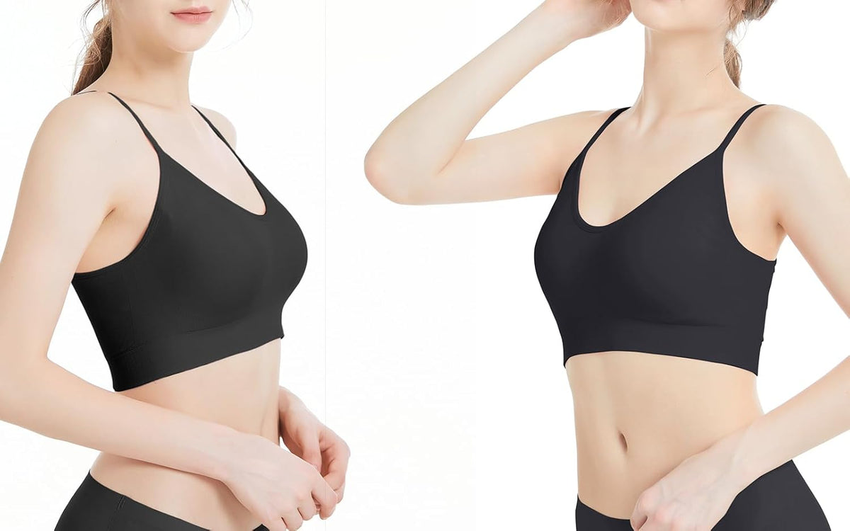 Padded Bralette for Women Straps Sleep Bras Seamless Yoga Sport Bras