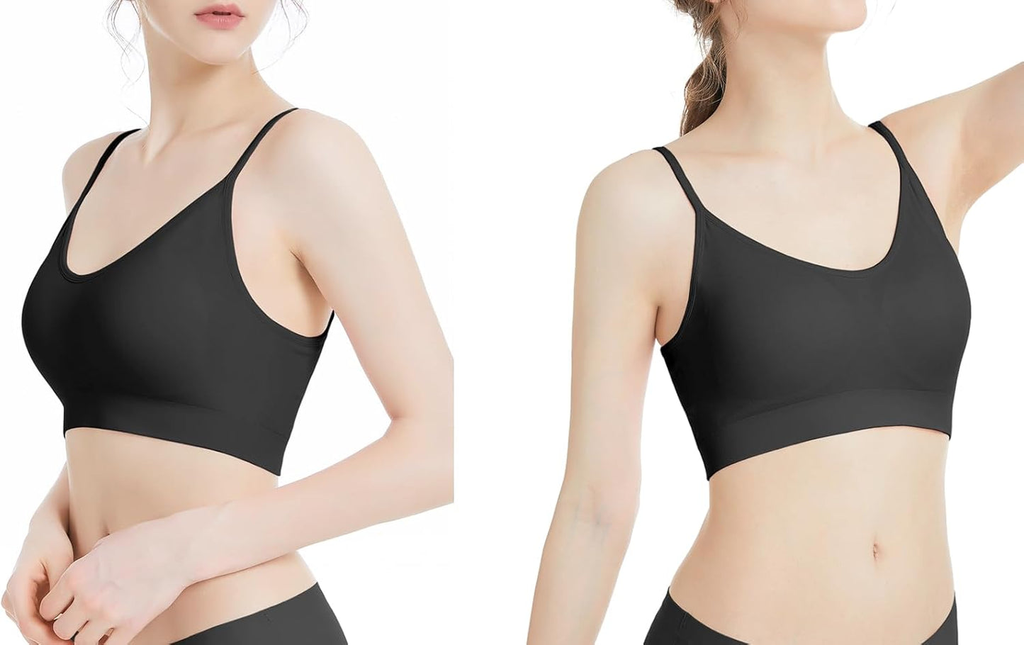 Padded Bralette for Women Straps Sleep Bras Seamless Yoga Sport Bras