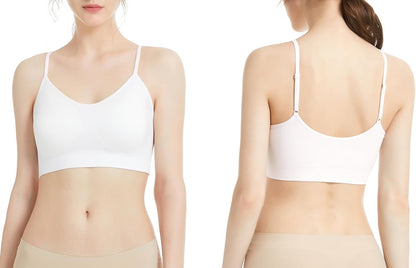 Padded Bralette for Women Straps Sleep Bras Seamless Yoga Sport Bras