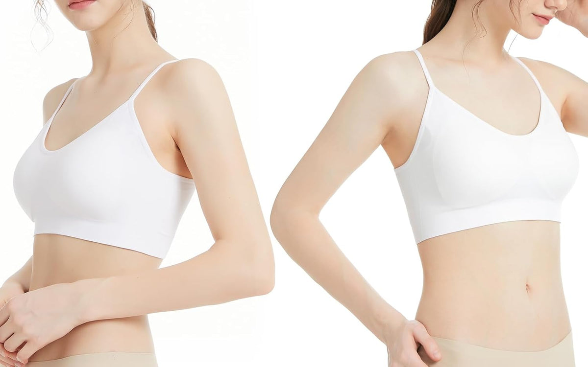 Padded Bralette for Women Straps Sleep Bras Seamless Yoga Sport Bras
