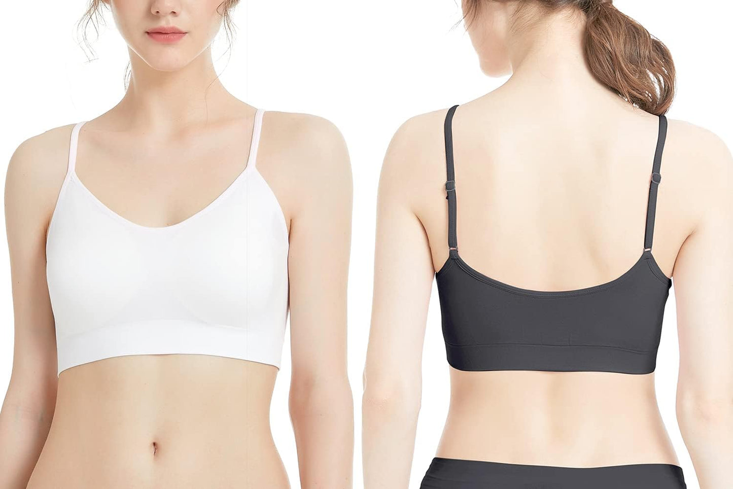 Padded Bralette for Women Straps Sleep Bras Seamless Yoga Sport Bras