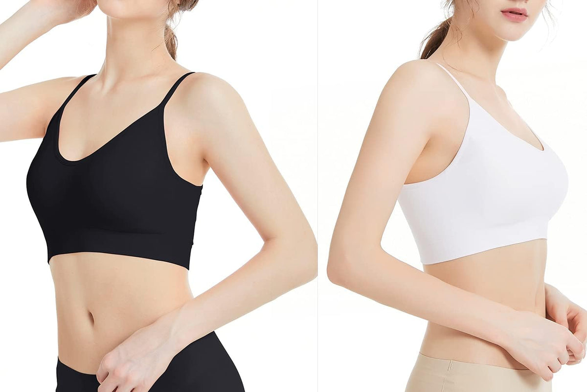 Padded Bralette for Women Straps Sleep Bras Seamless Yoga Sport Bras