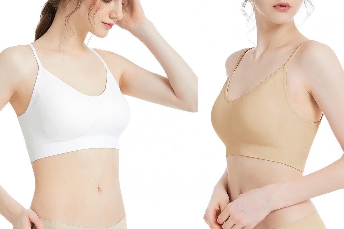 Padded Bralette for Women Straps Sleep Bras Seamless Yoga Sport Bras