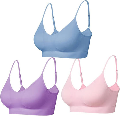 Padded Bralette for Women Straps Sleep Bras Seamless Yoga Sport Bras