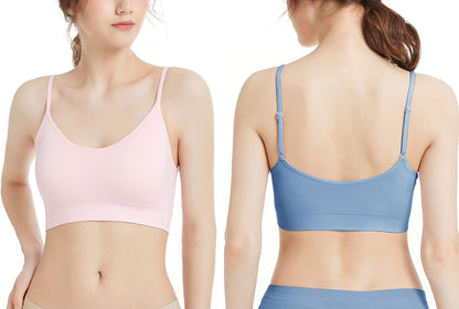 Padded Bralette for Women Straps Sleep Bras Seamless Yoga Sport Bras