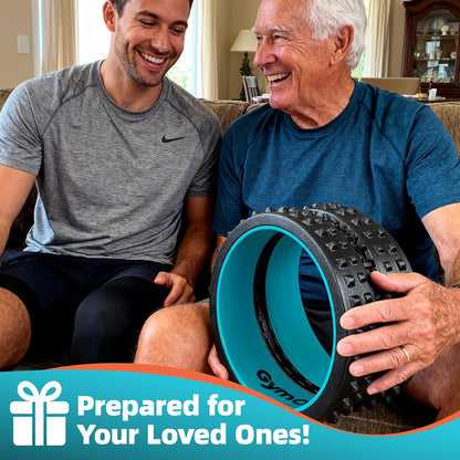 Back Roller for Back Pain Reliefn & Stretching, Deep Tissue Massage Roller Supports Up to 530 lbs / 240 kg, 5.5''-7.5'' Curved Foam Roller for Home Physical Stretching (Blue, Medium)