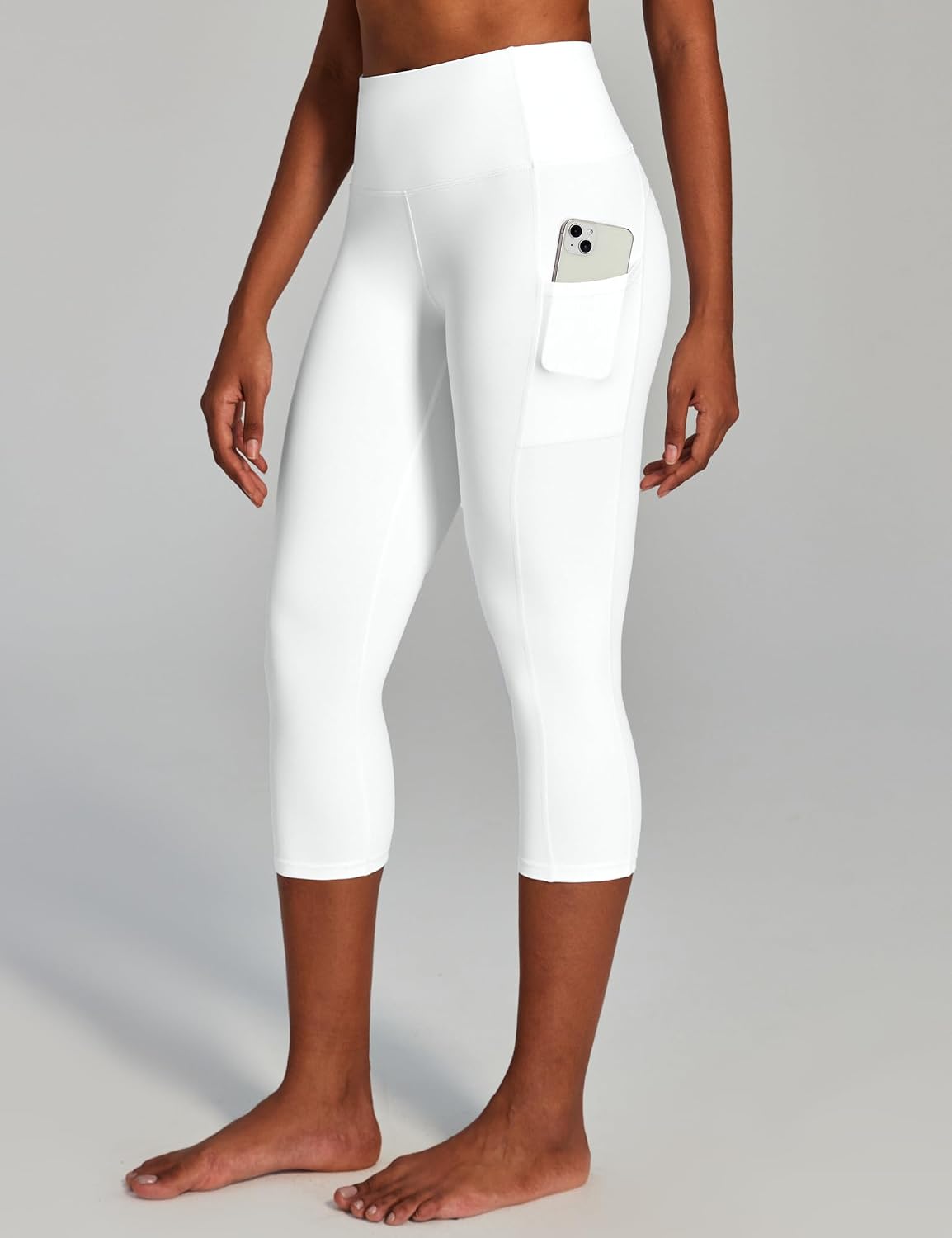 Capri Leggings for Women High Waisted Yoga Pants with Pockets for Women Tummy Control Workout Leggings Yoga Capris