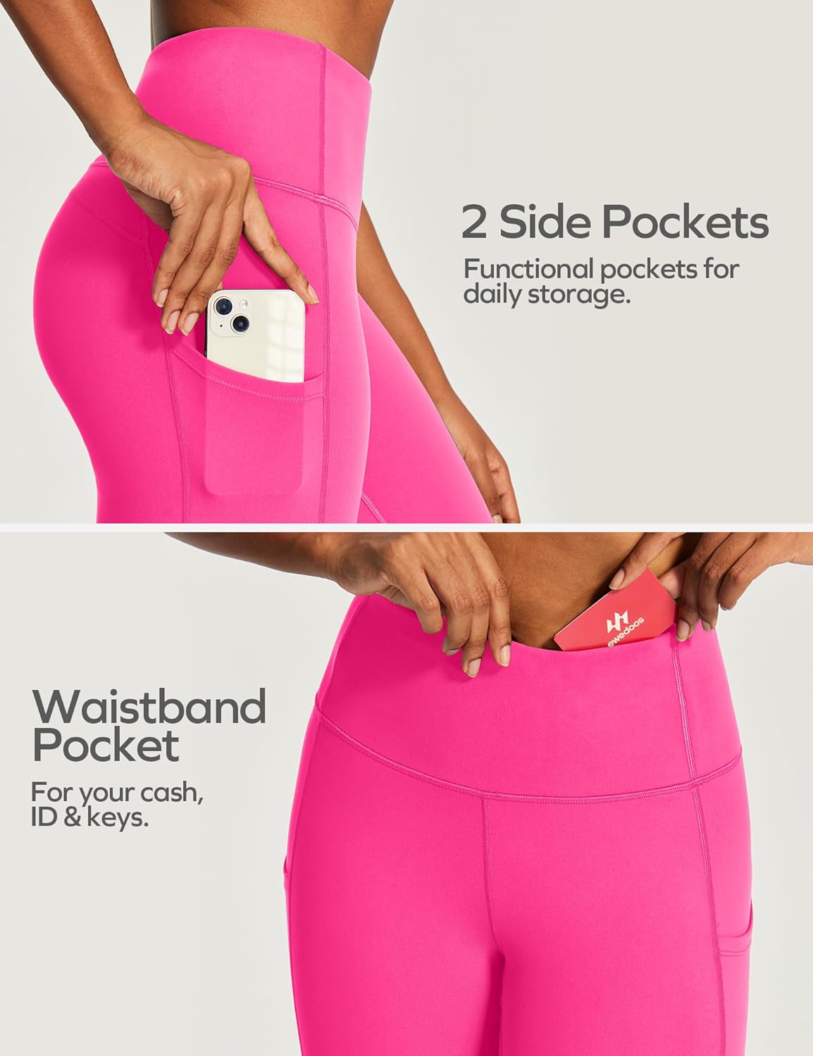 Capri Leggings for Women High Waisted Yoga Pants with Pockets for Women Tummy Control Workout Leggings Yoga Capris