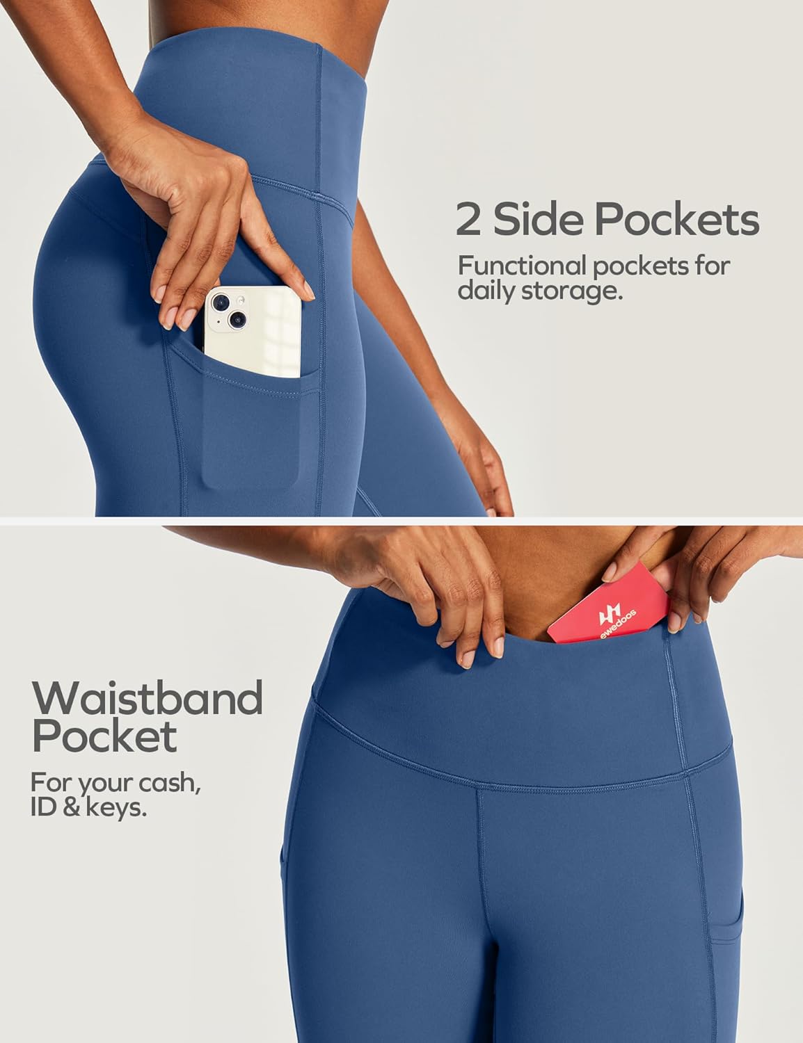 Capri Leggings for Women High Waisted Yoga Pants with Pockets for Women Tummy Control Workout Leggings Yoga Capris