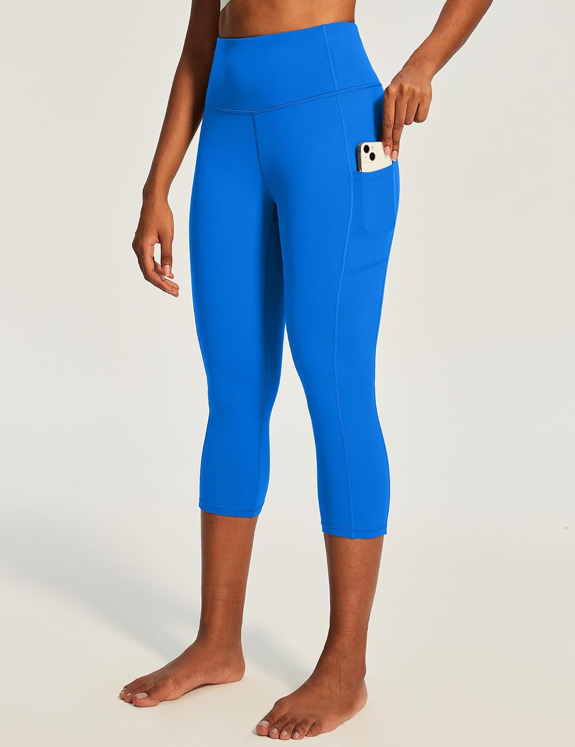 Capri Leggings for Women High Waisted Yoga Pants with Pockets for Women Tummy Control Workout Leggings Yoga Capris